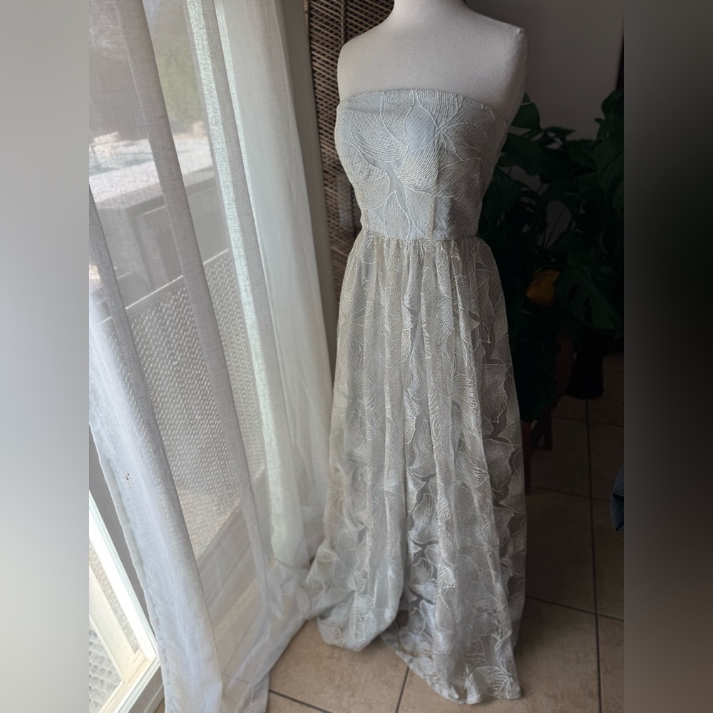 Dazzling Delight Lulus Bariano Prom Wedding Bridesmaid Dress Strapless Mint